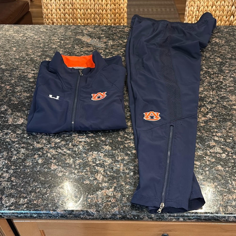 Auburn Under Armour warm up suit